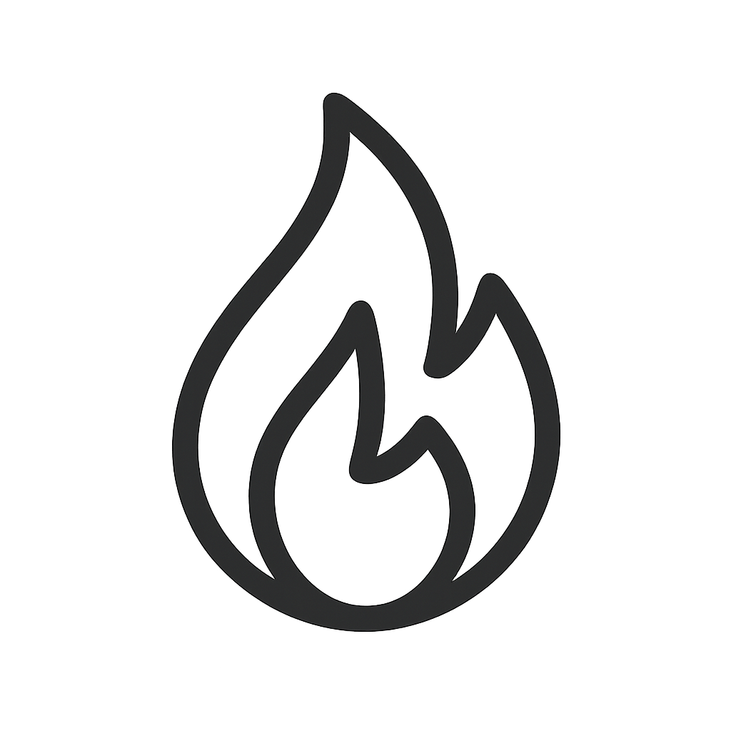 Brandbeveiliging icoon